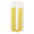Creative Transparent Acrylic Vase Flower Ornament Dried Floral Display Tank - Yellow