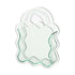 Creative Transparent Acrylic Vase Flower Ornament Dried Floral Display Tank - Handheld model-Green