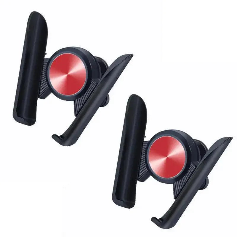 Gravity Phone Holder for Car Air Vent Mount Auto-Clamp Cradle Bracket - Red*2