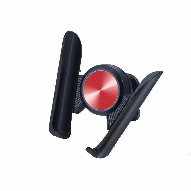 Gravity Phone Holder for Car Air Vent Mount Auto-Clamp Cradle Bracket - Red