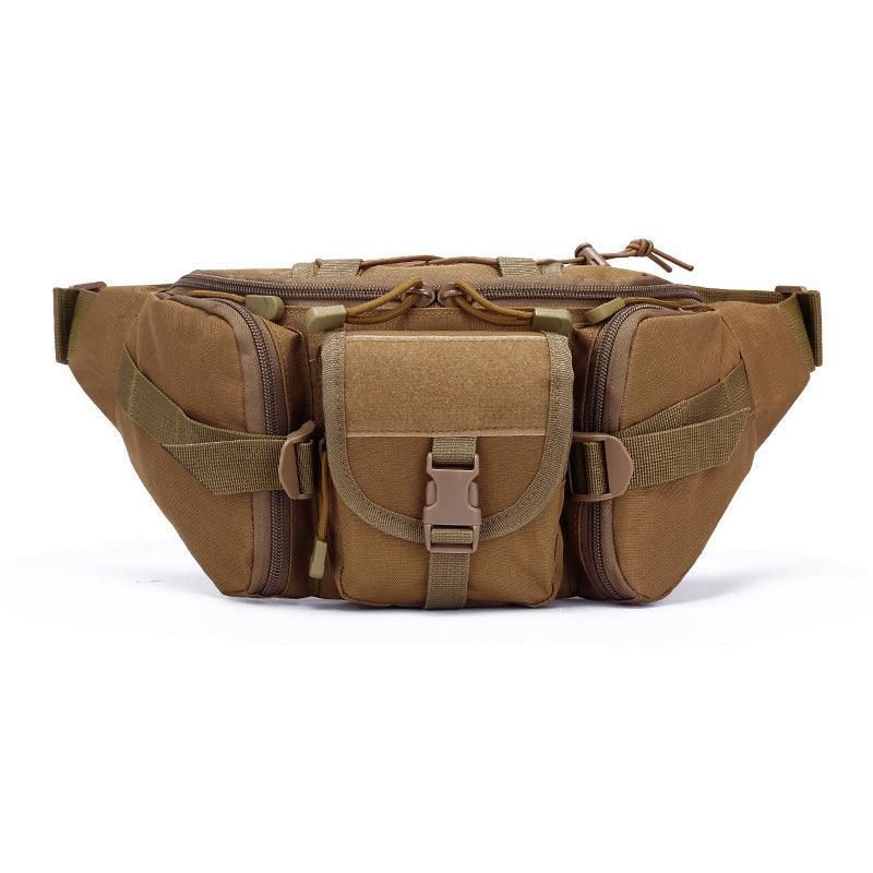 Utility Tactical Men Waist Bag Pack Pouch Military Hiking Camping Belt Bag Au - Khaki