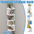 7 Tier Wall Mounted Corner Shelf Triangle Storage Rack Space Saving Organizer