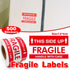 500pcs Fragile Stickers Careful Warning Labels for Packaging Protection
