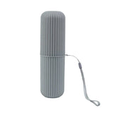 Travel Toothbrush and Toothpaste Holder Portable Bathroom Storage Box Case Cover - Grey