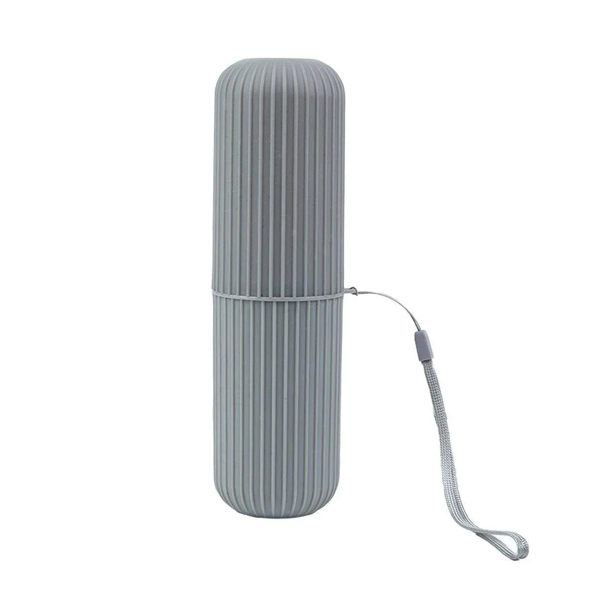 Travel Toothbrush and Toothpaste Holder Portable Bathroom Storage Box Case Cover - Grey