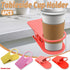6PCS Plastic Clip On Cup Holder Desk Table Clamp Drink Bottle Coffee Mug Stand