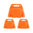 3pcs Wall Mounted Hose Holder Rack Plastic Garden Hose Storage Rack Organizer - Orange