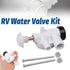 RV Water Valve Kit Camper Plumbing Valve Set Trailer Water Line Replacement Part