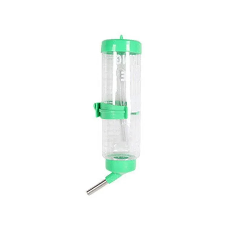 2X Pet Guinea Pig Rabbit Hamster Rat Drinker Drinking Water Bottle Waterer 250ml - Green