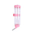 2X Pet Guinea Pig Rabbit Hamster Rat Drinker Drinking Water Bottle Waterer 250ml - Pink
