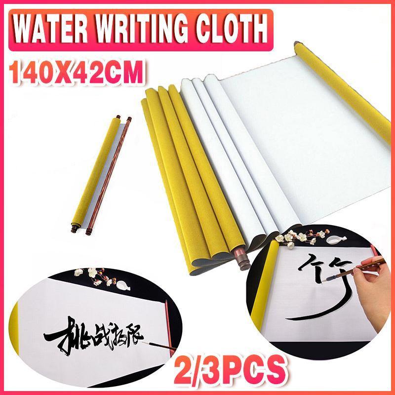 2-3PCS Chinese Magic Cloth Water Paper Calligraphy Fabric 1.4m Reusable Practice - 3x