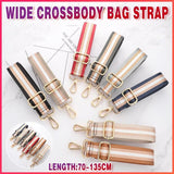 New Crossbody Bag Handbag Belt Satchel Wide Adjustable Canvas Shoulder Strap - Red
