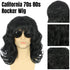 Mens Curly Wig 70s80s Style Medium Length Hair Costume Party Rock Star Look
