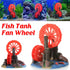 Resin Aquarium Windmill Ornament with Spinning Wheel for Fish Tank