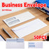 50 Pack White Double Window Business Envelopes Peel and Seal Mailing Envelopes