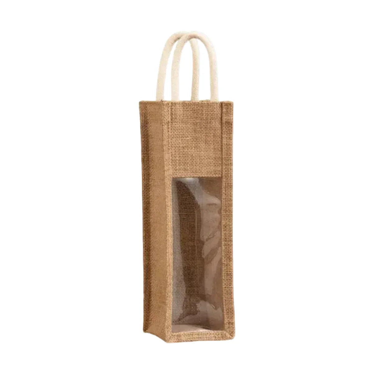 5PCS Wine Bottle Bags Tote Carrier Gift Bag Durable Single or Double Bottles - 1