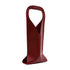 Single Wine Bottle Tote Carrier Gift Bag with Handle Durable - Wine Red