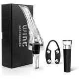 Wine Aerator Pourer with Gift Box Fast Red Wine Air Infusion Single or Three Piece Set - 3-Piece Aerator Set