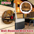 Wine Rack Wall Mounted Display Holder Space Saving Home Bar Storage Shelf Rack