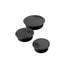 Desk Grommet Cable Hole Covers 50mm Wire Tidy Port for Table Surface 12pcs Set - Black-12PCS