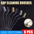 6PCS Small Wire Brush Set for Rust Removal and Gap Cleaning - Nylon Brass Steel