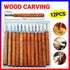 12Pcs Wood Carving Tool Chisels Set Woodcut Knife Arts Crafts Woodworking Chisel