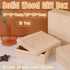10pcs Wooden Gift Box for Jewelry Packaging Crafts Wedding Birthday Gift Storage - 12cm x 12cm x 8cm