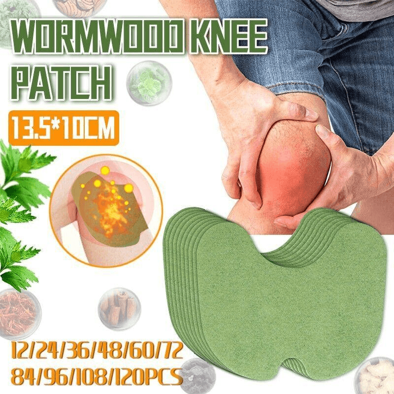 12-120 Wormwood Knee Plaster Sticker Joint Ache Relief Patches - 12PCS