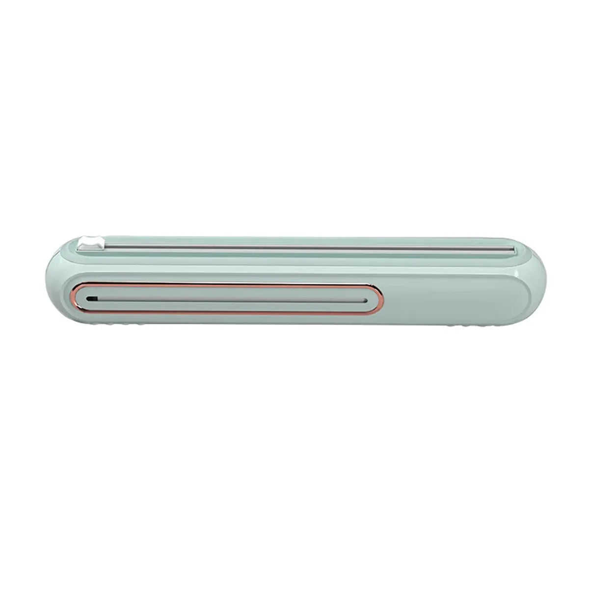 Cling Film Cutter Box Plastic Wrap Dispenser Sliding Container Fits Rolls up to 32cm - Green