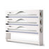 Multi-Function Cling Film Cutter Dispenser Box for Cling Film Kitchen Paper Use - White