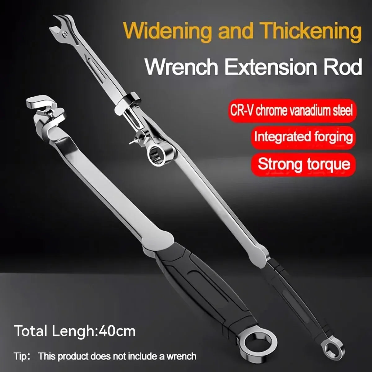 Wrench Extension Force Rod 40cm Long Power Bar for Car Repair Bolt Removal Use
