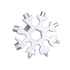 18 In 1 Stainless Multi-Tool Snowflake Keychain Wrench Screwdriver Bottle Opener - Silver