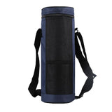 New Wine Portable Travel Cooler Bag Insulated Wine Bottle Tote Carrier - Navy Blue