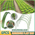 6PCS Greenhouse Plant Hoops Garden Tunnel Support for Row Covers and Netting