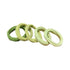 5PCS Girls Hair Bands Gradient Colour Rope Ring Elastic Hairband Ponytail Holder - Green-5PCS