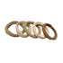 5PCS Girls Hair Bands Gradient Colour Rope Ring Elastic Hairband Ponytail Holder - Coffee-5PCS