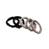 5PCS Girls Hair Bands Gradient Colour Rope Ring Elastic Hairband Ponytail Holder - Grey-5PCS
