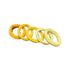 5PCS Girls Hair Bands Gradient Colour Rope Ring Elastic Hairband Ponytail Holder - Yellow-5PCS