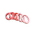 5PCS Girls Hair Bands Gradient Colour Rope Ring Elastic Hairband Ponytail Holder - Pink-5PCS