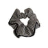 Women Large Scrunchies Plaid Hair Bands Elastic Hair Tie Rope Ring Ponytail Gift - Black