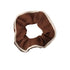 Large Scrunchies Silk Satin Elastic Hair Hair Bands Rope Tie Ponytail Accessory - Coffee