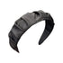 Women Headband Hairband Ruched Ruffle Headband Headwear Hair Band Hoop Fashion - Black