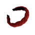 Women Ladies Twist Braid Hairband Wide Hairband Hoop Accessories Head Band Party - Red