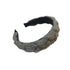 Women Ladies Twist Braid Hairband Wide Hairband Hoop Accessories Head Band Party - Grey