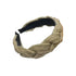 Women Ladies Twist Braid Hairband Wide Hairband Hoop Accessories Head Band Party - Beige