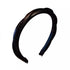 Women Girls Boho Chic Braided Synthetic Leather Hair Headband Head Band Hoop - Black