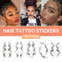 Hairline Edge Tattoo Stickers - Curly Fringe Decals for Women Styling - 1