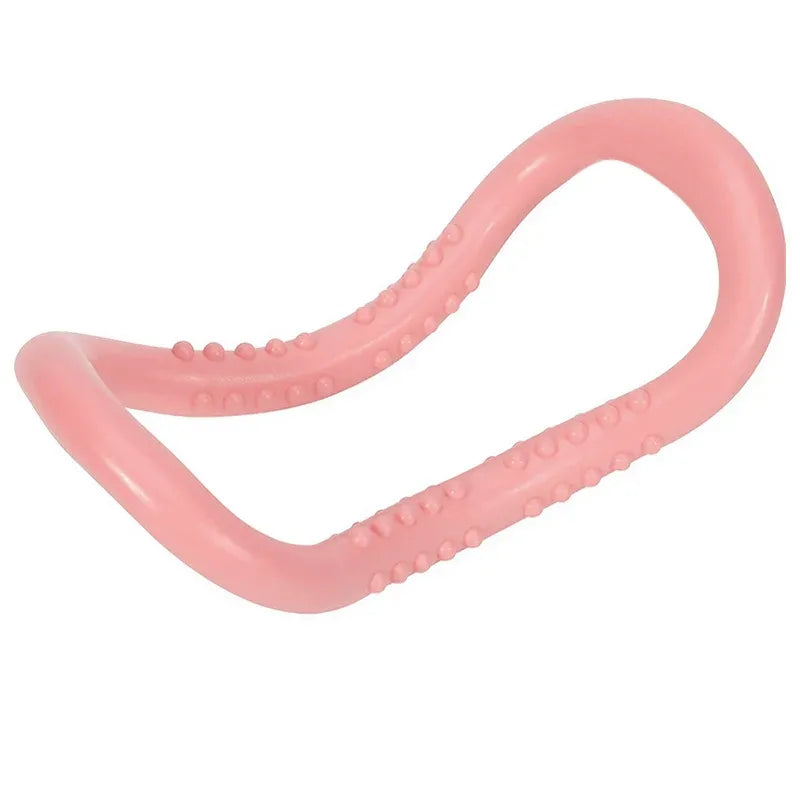Yoga Pilate Ring Circle Fitness Training Resistance Stretch Support Grip Sport - Pink