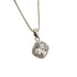 Fashion 925 Sterling Silver Stunning Square Cubic Zircon Pendant Necklace Chain - White