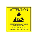 Anti Static Warning Sticker Label Easy to Use Eye-Catching for PC Electronics - 2